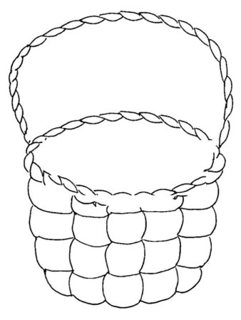 Корзинка раскраска
