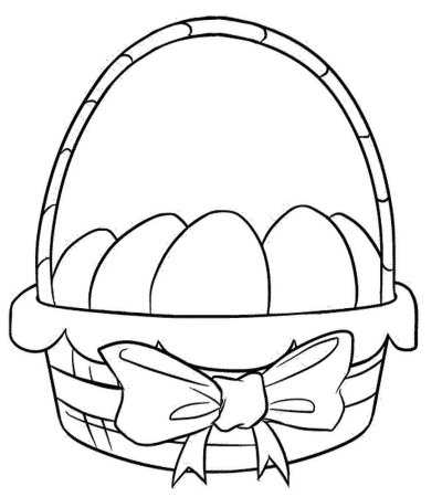 Трафарет корзинки