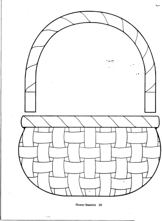 Корзинка раскраска