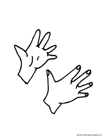 Ладошка раскраска