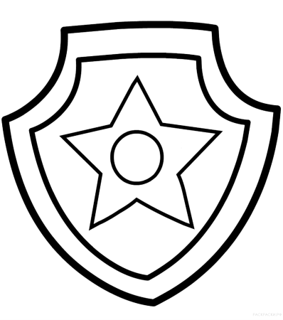 Щит раскраска