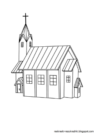 Церковь карандашом