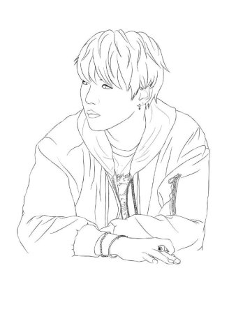 BTS bt21 раскраска