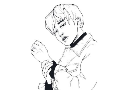 BTS раскраска