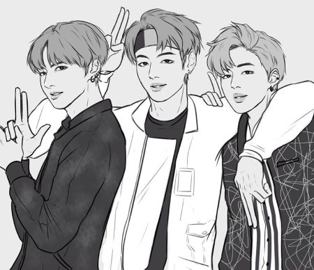 Раскраски БТС Чиби