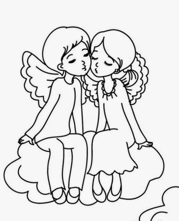 Раскраска для влюбленных