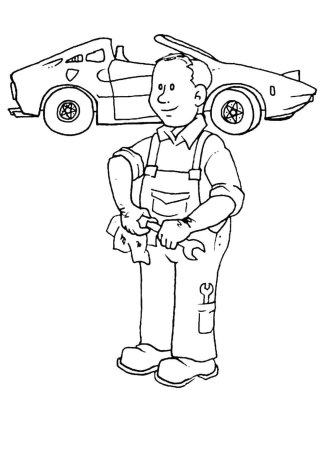 Раскраска. Профессии