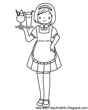 Профессии раскраски для детей