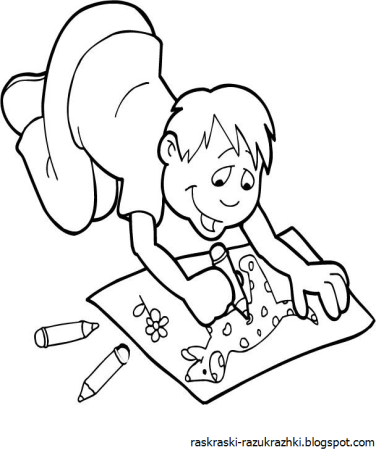 Рисование раскраска для детей