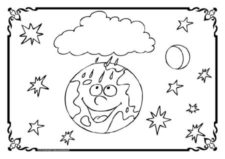 Планета земля раскраска