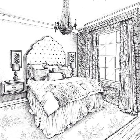 Скетч интерьера