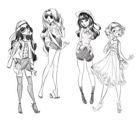 Скетч раскраска