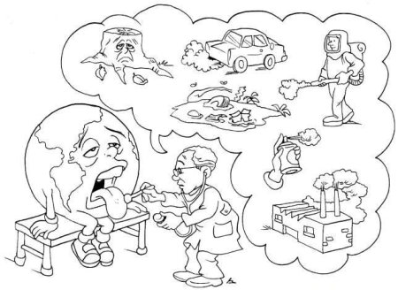 Защита природы раскраска