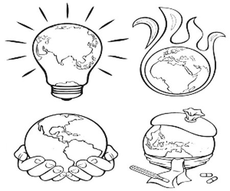 Экология раскраска