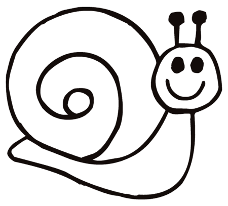 Улитка раскраска