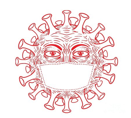 Вирус раскраска для детей