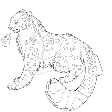 Барс раскраска