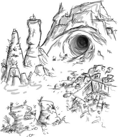 Пещера раскраска