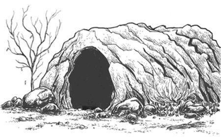 Пещера нарисованная