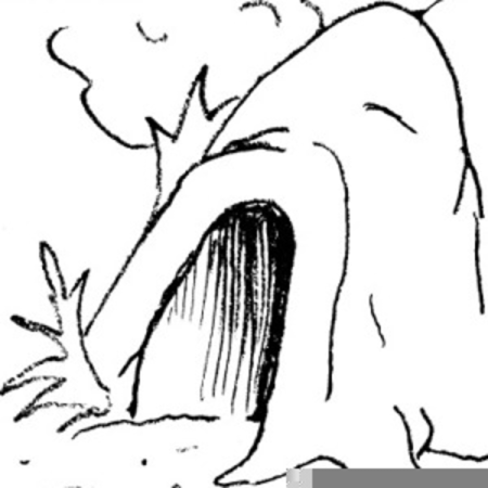 Пещера раскраска