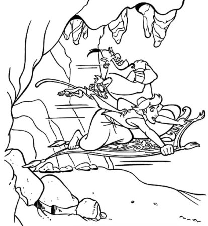 Пещера раскраска для детей