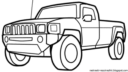 Джип Гранд Чероки разукрашка