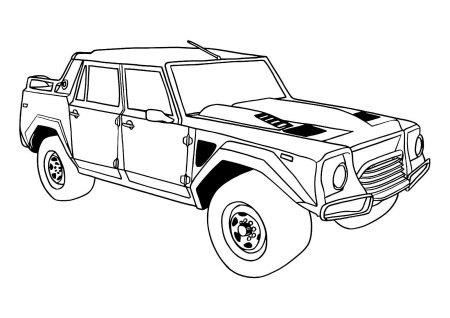 Раскраска Chevrolet Silverado 1500.