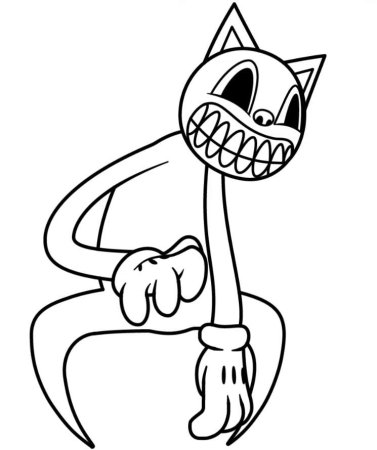 Картун Кэт раскраска для детей