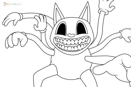 Картун Кэт раскраска