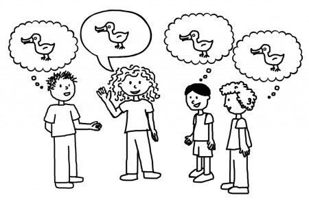 Общение зарисовка