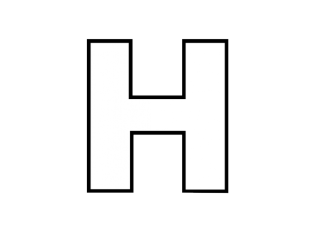 Буква н раскраска