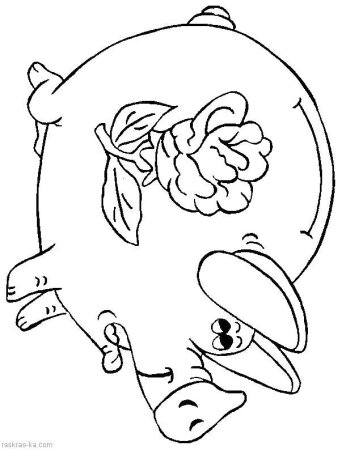 Раскраска копилка с деньгами