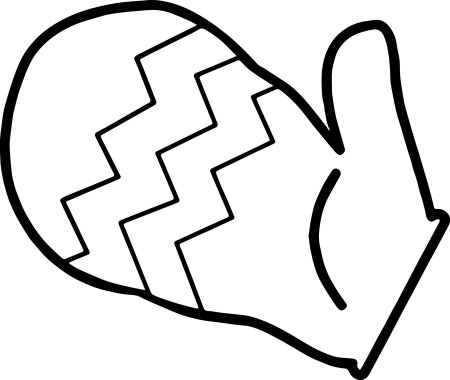 Раскраска. Рукавичка