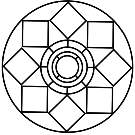Геометрический узор в круге