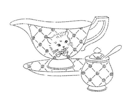 Узоры на посуде раскраска