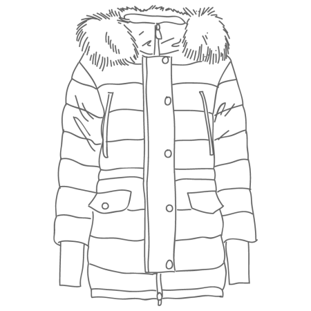 Куртка раскраска