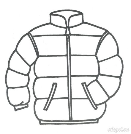 Куртка раскраска