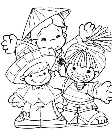 Раскраска единство народов