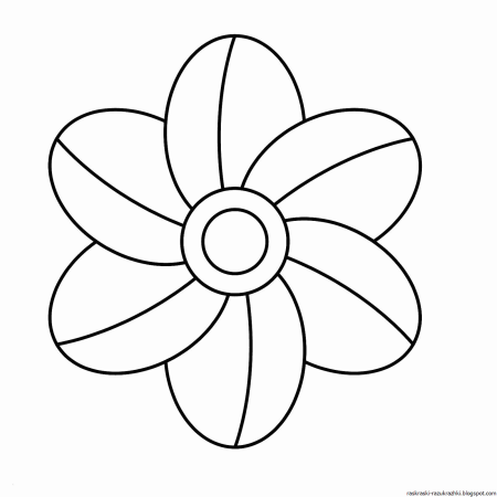 Цветы раскраска для детей