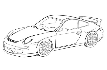 Раскраски Порше 911 турбо