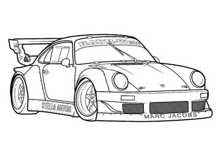 Раскраски Порше 911 турбо