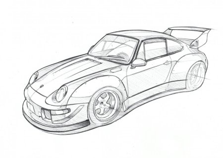 Porsche 911 gt3 раскраска