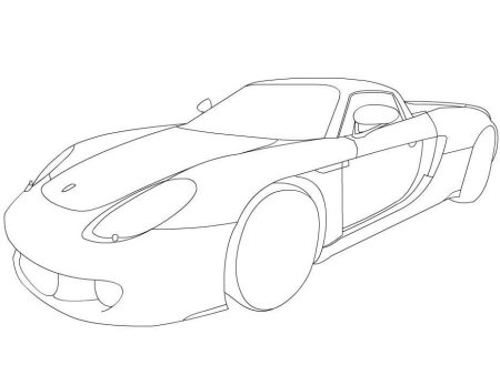 Раскраска Porsche 918 Spyder