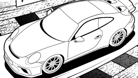 Colouring Porsche 911 gt3