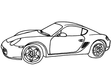 Порше 918 Спайдер раскраска