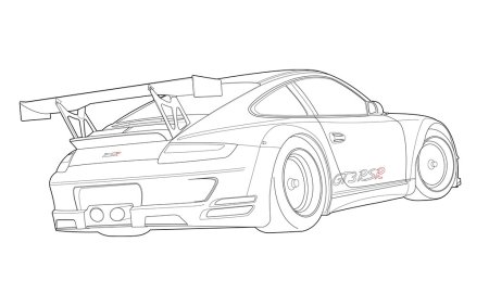 Раскраски Porsche 911 gt3 RS