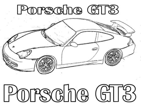 Porsche 911 Carrera раскраска