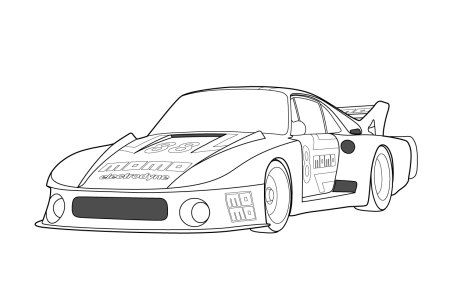 Раскраски Порше 911 Каррера