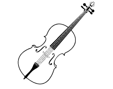 Скрипка для раскрашивания