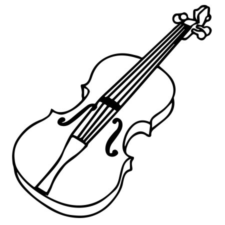 Скрипка рисунок